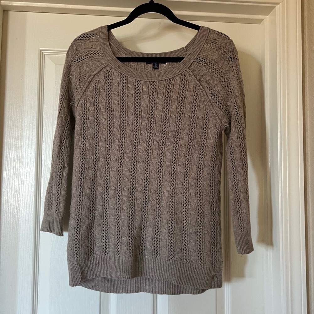 American eagle tan sweater